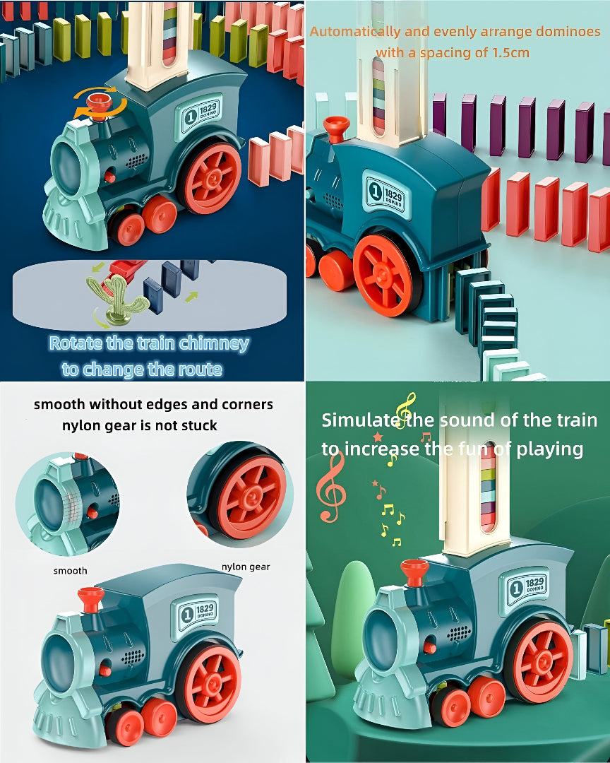 Train Toy Domino Set for Kids | BPA-Free Plastic with Sound Effects