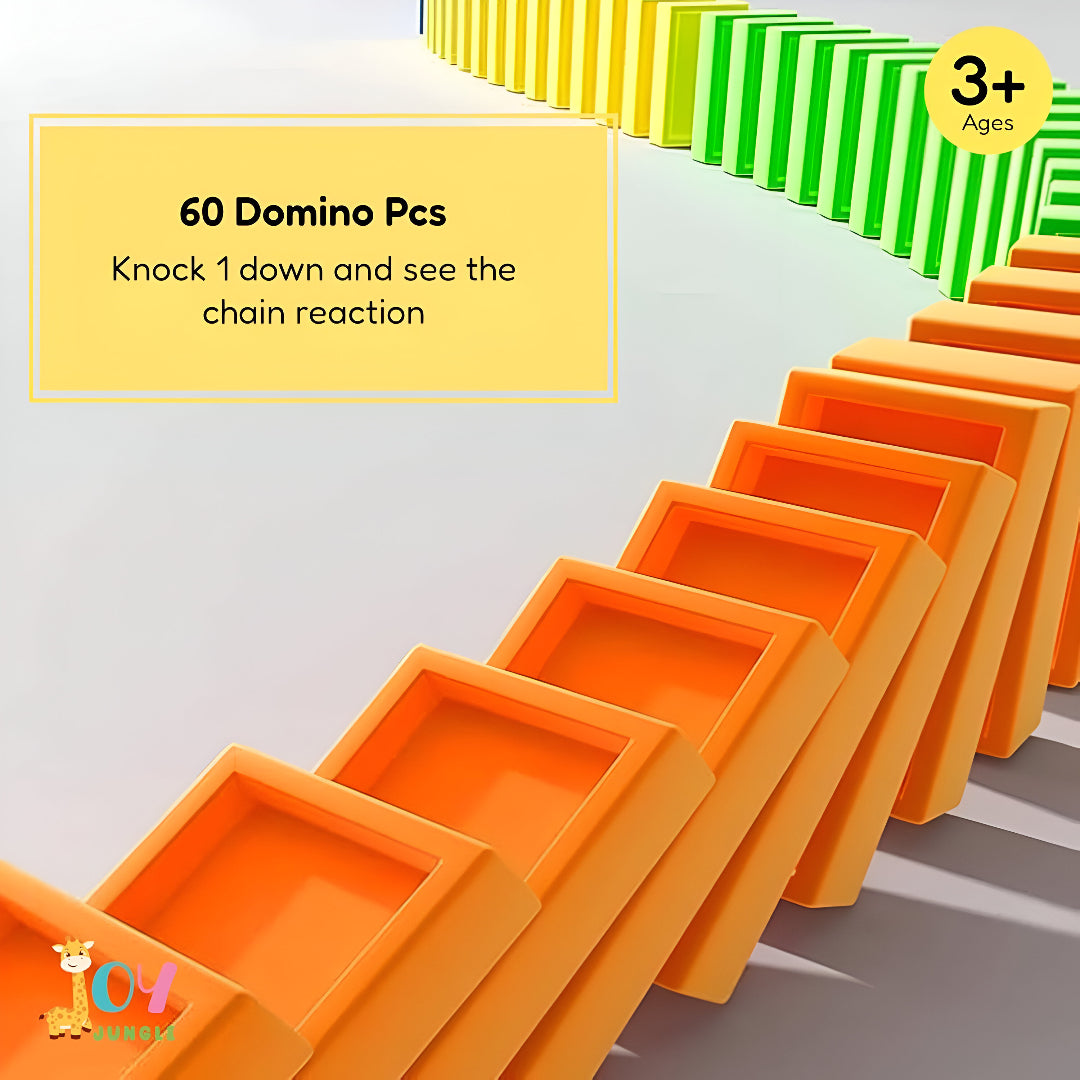Train Toy Domino Set for Kids | BPA-Free Plastic with Sound Effects