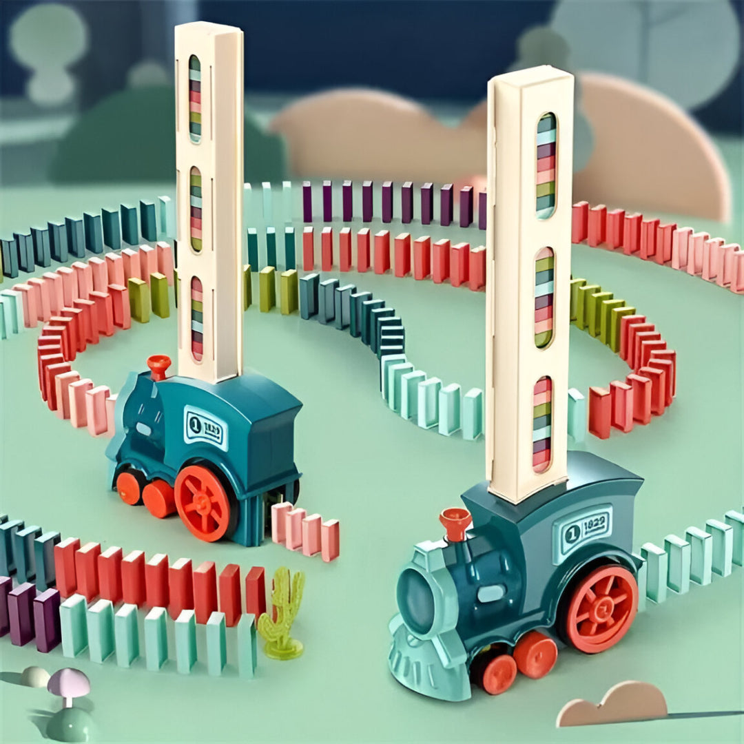 Train Toy Domino Set for Kids | BPA-Free Plastic with Sound Effects